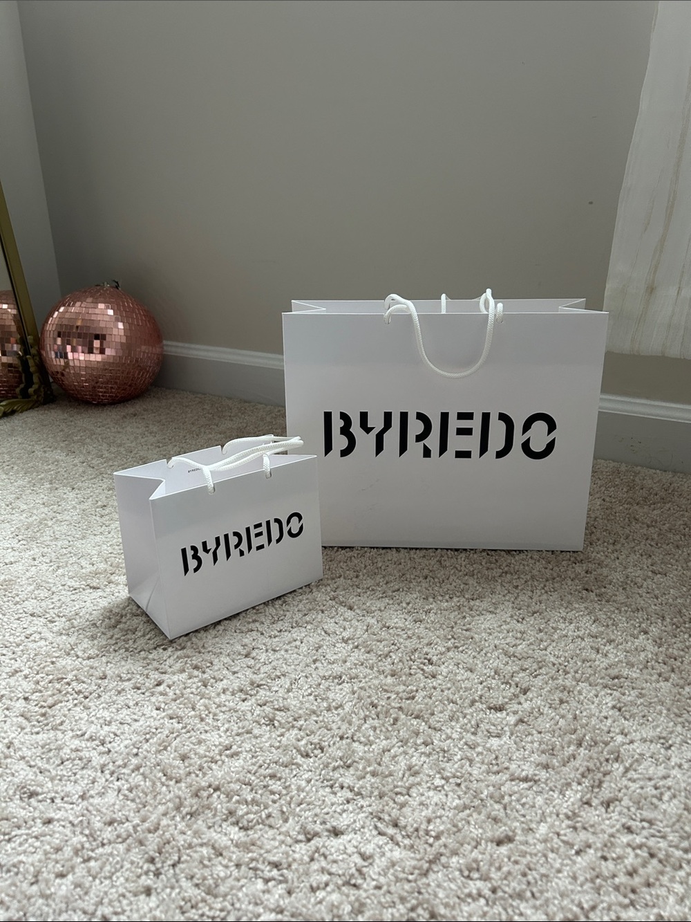 Byredo shopping bags. Medium & Small